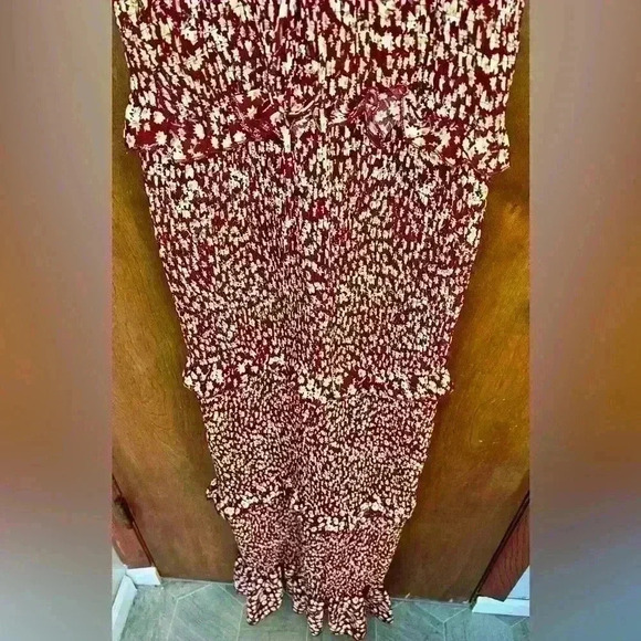 Women’s Long Floral Elastic Maxi Dress - Picture 4 of 5